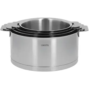 4 casseroles Strate 14, 16, 18 et 20 cm Cristel pas cher