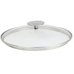 Couvercle universel CRISTEL Platine 24cm verre pas cher