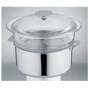 Cuiseur vapeur CRISTEL verre 20 cm avec couvercle pas cher