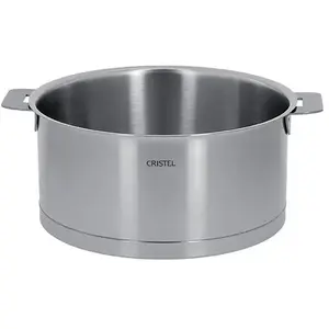 Faitout inox brossé à poignée amovible 22cm Cristel pas cher