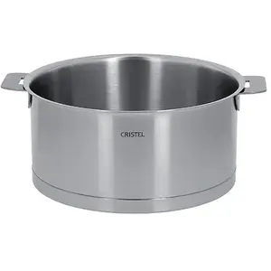Comparateur de prix : Cristel - F24QL - Faitout inox 24cm - sans poignée amovible - Collection Strate