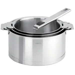 Comparateur de prix : Série de 3 Casseroles CRISTEL Strate/16.18.20 cm