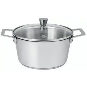 Faitout CRISTEL 20cm avec couvercle verre - 1826 TU pas cher