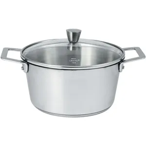 Comparateur de prix : Faitout CRISTEL 24cm avec couvercle verre - 1826 TU