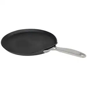 Crêpière Ultralu poignée fixe fonte d'inox Ø24 cm - Castel'Pro Cristel pas cher