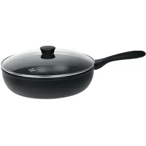 Cristel Sauteuse aluminium à poignée fixe avec couvercle en verre 24cm pas cher