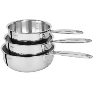 CRISTEL - Série de 3 casseroles inox CASTEL PRO 16-18-20 CMVendu paramazon