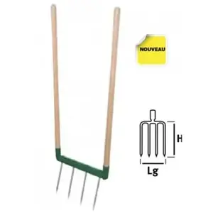 Leborgne - Biogrif naturOvert 4 dents interchangeable assemblée - 320305 pas cher