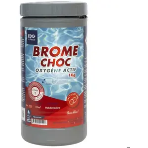 Brome Choc Spa Oxygène Actif - EDG By Aqualux - Sans Chlore  - Pastilles 20g - Pot 1kgVendu parcdiscount