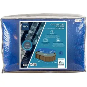 Bache Solaire 365x600 Bleue Foncée 180 Microns Sans Ourlet EDG pour ... pas cher