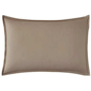 Taie d'oreiller en Percale de Coton, Première, Taupe, 50x70 cm, Essix pas cher