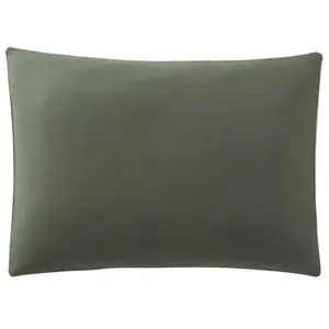 Taie d'oreiller en Coton Bicolore, Bons Jours, Vert, 65x65 cm, Essix pas cher