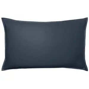 Taie d'oreiller en satin de coton, Palazzo, Bleu nuit, Essix pas cher