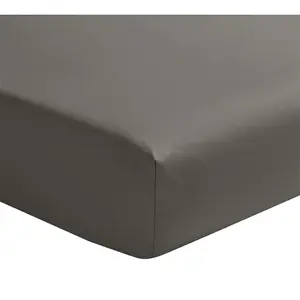 Drap-housse en satin de coton, Palazzo, Zinc, Essix. pas cher