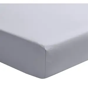 Essix Drap-housse en satin de coton, Palazzo, Gris Argent pas cher
