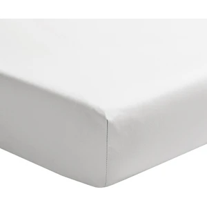 Drap-Housse en Satin de Coton, Palazzo, Blanc, 160x200 cm, Essix
