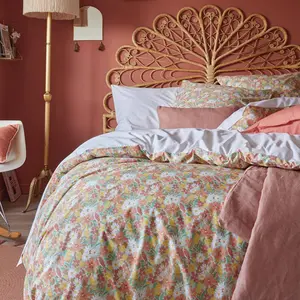Housse de couette imprimée en percale de coton, LOVE BIRDS Essix pas cher