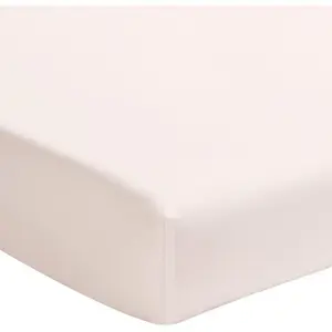 Essix Drap housse Percale de Coton Rose poudré ROYAL LINE pas cher