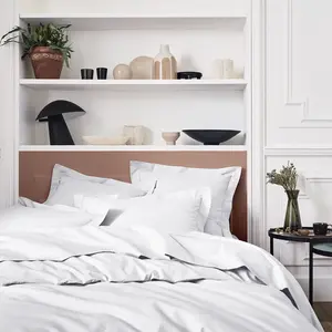 Housse de couette unie en percale de coton, PREMIÈRE Essix pas cher