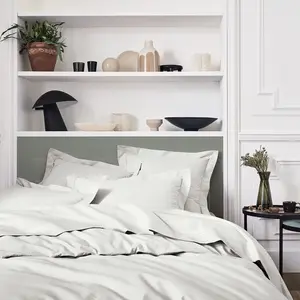 Housse de couette unie en percale de coton, PREMIÈRE Essix pas cher