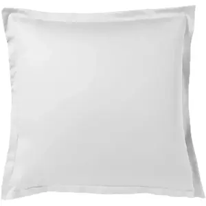 Essix - Taie d'oreiller Triumph Line Satin de coton Blanc 65 x 65 cm pas cher