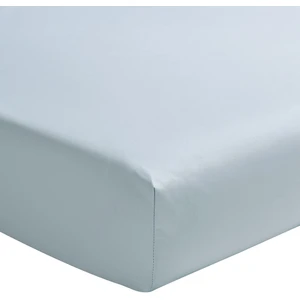 Drap housse uni en percale de coton bleu 180x200 - Essix 180 x 200 cm pas cher