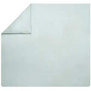 Essix Housse de couette Essix unie 1 ou 2 personnes percale - Vert d'eau pas cher
