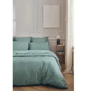 Essix Royal Line Housse de Couette, Coton, Gris Archipel, 260 x 240 cm pas cher