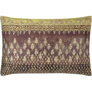 Designers Guild Taie d'oreiller imprimée en satin de coton beige 50x75 pas cher