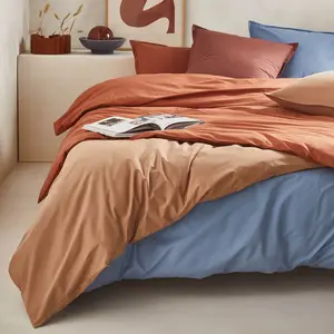 ESSIX Housse de Couette Unie en Percale de Coton, Royal Line, 200x200cm, Ess... pas cher