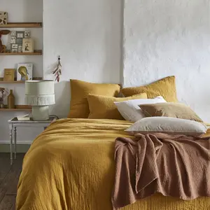 Essix Housse de couette unie en gaze de coton 140x200cm, Tendresse pas cher