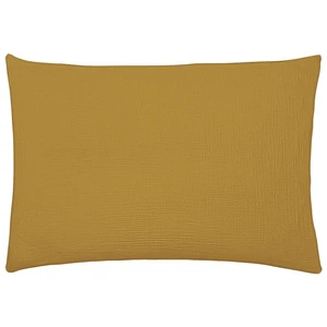 Taie d'oreiller uni en gaze de coton jaune 50x75 - Essix 50 x 75 cm pas cher