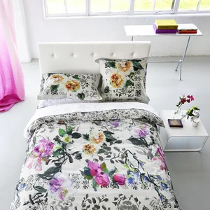 Housse de couette imprimée en percale de coton, MAJOLICA Designers Gui... pas cher