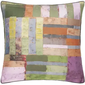 Designers Guild Taie d'oreiller imprimée en satin de coton Achara pas cher