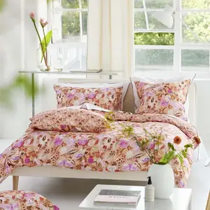 Housse de couette imprimée en satin de coton, GIRADON Designers Guild