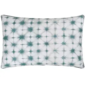 Taie d'oreiller imprimée en Percale de Coton,Karaoshi Celadon, 65 x 65... pas cher