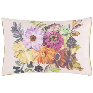 Designers Guild Taie d'oreiller imprimée GLYNDE CORAL en percale de coton multicolore pas cher