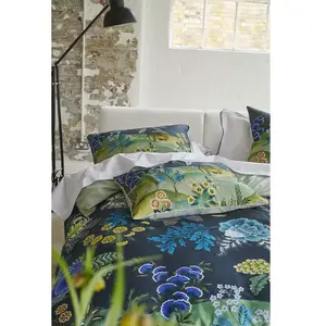 Designers Guild Housse de couette imprimée en percale multicolore 240x220 pas cher