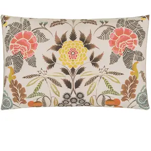 Designers Guild Taie d'oreiller imprimée en percale de coton, BROCART DECORATIF-Beige moyen pas cher