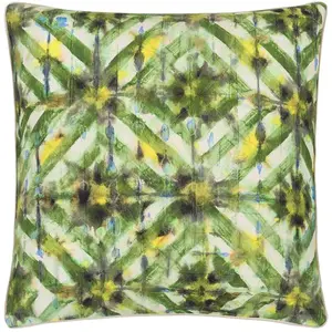 Comparateur de prix : Designers Guild Housse de coussin imprimée en coton vert forêt 60x60cm