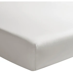 Essix - Drap Housse Royal Line Percale de Coton Gris perle 80 x 200 cm pas cher