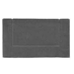 Tapis de bain éponge bouclette coton 1000 grm² Aqua Essix - Gris ardoise pas cher