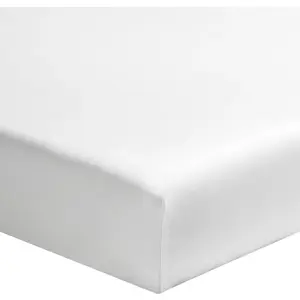 Comparateur de prix : Essix - Drap Housse Royal Line Percale de Coton Blanc 140 x 200 cm