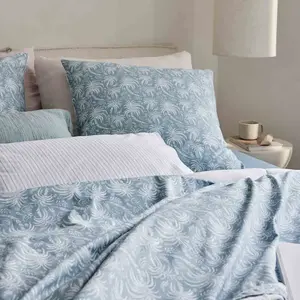 Parure de lit imprimée en percale, taie d'oreiller carrée, PALMA Essix pas cher