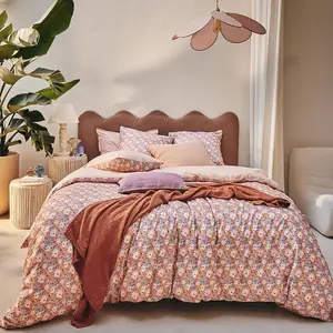 Essix Parure de lit en percale de coton multicolore 260x240 pas cher