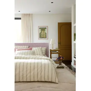 Essix Housse de couette en percale de coton Blanc 240 x 220 cm pas cher