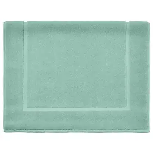 ESSIX Tapis de Bain uni en Coton, Aqua, 60x100cm pas cher