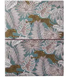 Drap Plat imprimé en Percale de Coton, Luxuria, 240x300 cm, Essix