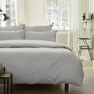 Essix Housse de couette en satin de coton Grand Hôtel Argent Essix pas cher