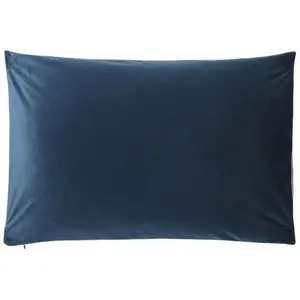 Housse De Coussin Unie En Velour, Gatsby Bleu Russe - ESSIX